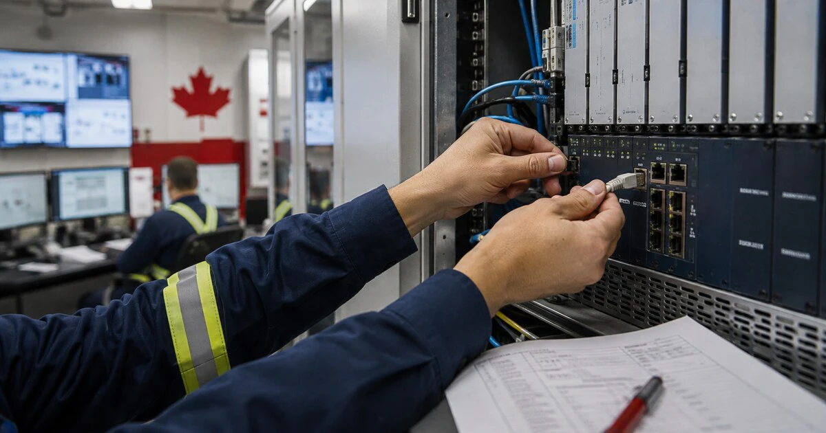 Human operating ethernet cables