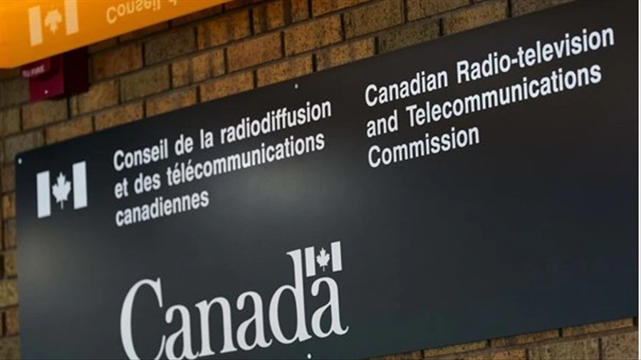 Bilingual Canadian Radio-television and Telecommunications Commission sign