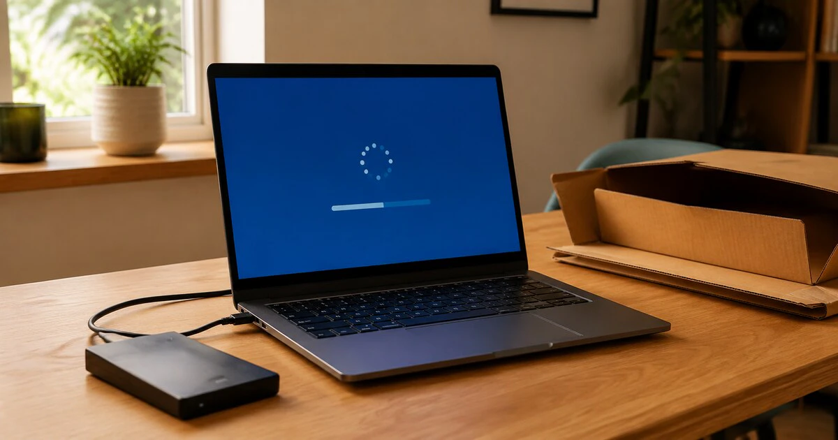 Windows PC formatting and restarting
