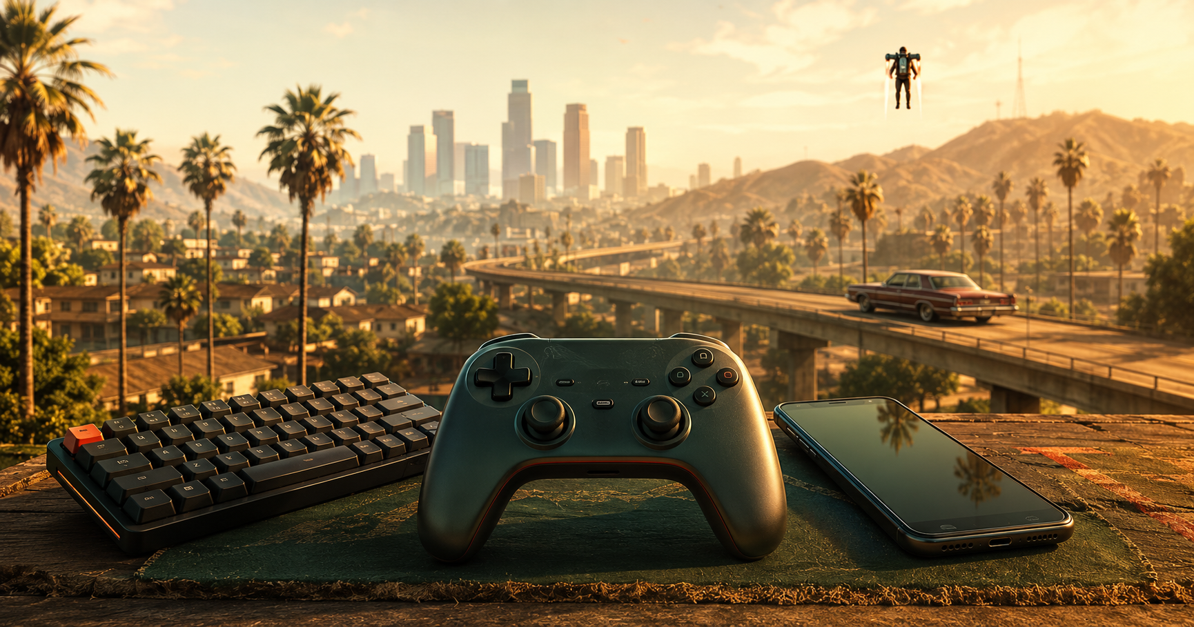 A controller over a city