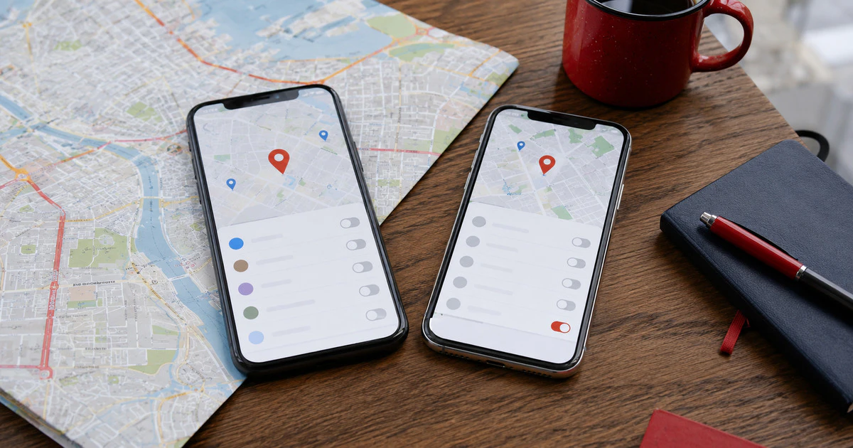Phone location being shared between 2 devices