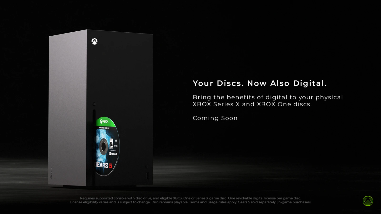 Editorial cover for Xbox converting eligible physical game discs into digital licences